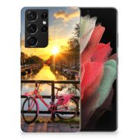 Samsung Galaxy S21 Ultra | Silliconen Back Cover | Amsterdamse Grachten