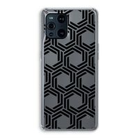 Geometrisch patroon: Oppo Find X3 Transparant Hoesje