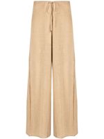 By Malene Birger pantalon en lin à coupe ample - Marron