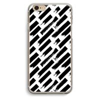 Zwarte vegen: iPhone 6 / 6S Transparant Hoesje