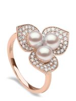 Yoko London bague en or rose 18ct pavée de diamants - thumbnail