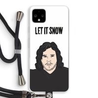 Let It Snow: Pixel 4 XL Transparant Hoesje met koord