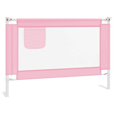 The Living Store Bedhekje peuter 100x25 cm stof roze The Living Store The Living Store Bedhekje peuter 100x25 cm stof roze The Living Store