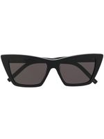 Saint Laurent Eyewear lunettes de soleil à logo imprimé - Noir