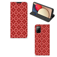 Samsung Galaxy M02s | A02s Hoesje met Magneet Batik Rood