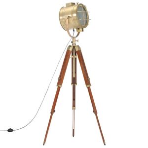 VidaXL Vloerlamp driepoot 165 cm massief mangohout
