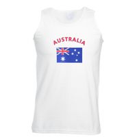 Mouwloos t-shirt met Australische vlag 2XL  -