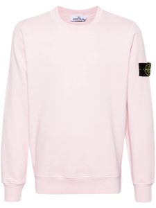 Stone Island sweat en coton à patch Compass - Rose