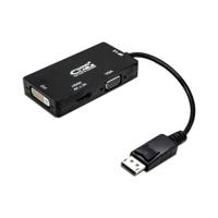 Adapter DisplayPort naar VGA/DVI/HDMI 3 en 1 NANOCABLE 10.16.3301-BK Zwart Adapter DisplayPort naar VGA/DVI/HDMI 3 en 1 NANOCABLE 10.16.3301-BK Zwart