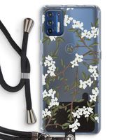 Blossoming spring: Motorola Moto G9 Plus Transparant Hoesje met koord