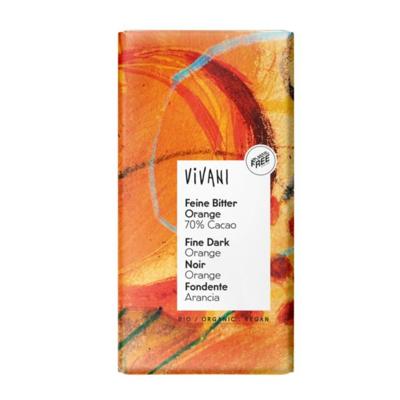 Pure chocolade met sinaasappel - 100 gram