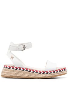 Tommy Hilfiger espadrilles en cuir - Blanc