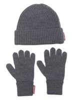 DSQUARED2 ensemble bonnets-gants en laine - Gris