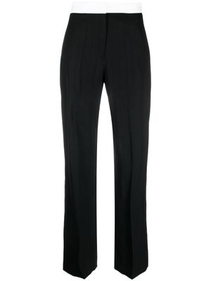 Victoria Beckham pantalon à coupe droite - Noir