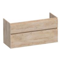 Brauer Delight - Onderkast - 120 cm - met 2 Softclose Lades Greeploos en 1 Sifon Uitsparing - Forest Wheat