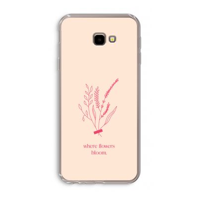 Where flowers bloom: Samsung Galaxy J4 Plus Transparant Hoesje