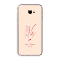 Where flowers bloom: Samsung Galaxy J4 Plus Transparant Hoesje