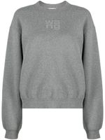 Alexander Wang sweat à logo embossé - Gris - thumbnail