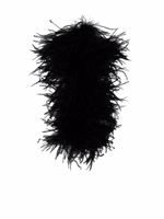 Saint Laurent collier à ornements en plumes - Noir