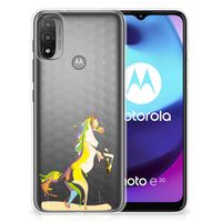 Motorola Moto E20 | E40 Telefoonhoesje met Naam Horse Color