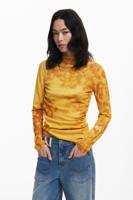 Lange fijne aquareltrui - YELLOW - XL