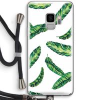 Lange bladeren: Samsung Galaxy S9 Transparant Hoesje met koord Lange bladeren: Samsung Galaxy S9 Transparant Hoesje met koord