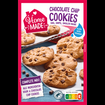 HomeMade Complete Mix voor Chocolate Chip Cookies 325 g bij Jumbo