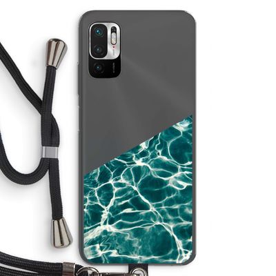 Weerkaatsing water: Xiaomi Redmi Note 10 5G Transparant Hoesje met koord