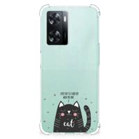 OPPO A57 | A57s | A77 4G Stevig | Bumper Hoesje | Cat Good Day