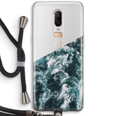 Zee golf: OnePlus 6 Transparant Hoesje met koord