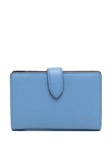 Smythson porte-cartes à fermeture zippée - Bleu