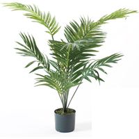 Kunstplant palmboom 90 cm groen in pot - thumbnail