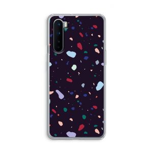 Dark Rounded Terrazzo: OnePlus Nord Transparant Hoesje
