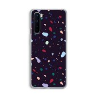 Dark Rounded Terrazzo: OnePlus Nord Transparant Hoesje