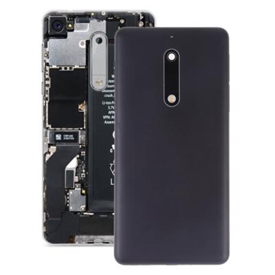 Batterij terug te dekken met camera lens & kant toetsen voor Nokia 5 (zwart)