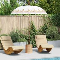 VidaXL Balinese parasol crème 185 x 185 x 260 cm