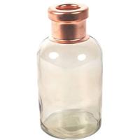 Countryfield vaas Firm bottle - beige|koper - glas - D10 x H21 cm