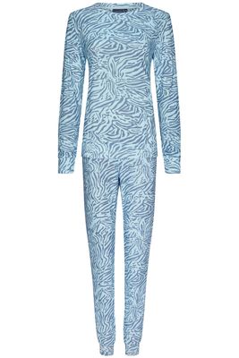 Blauwe fleece pyjama Pastunette Elva