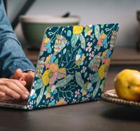 Laptop sticker lente bloemen