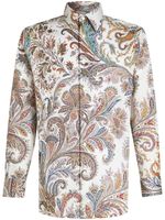 ETRO chemise en coton à imprimé cachemire - Tons neutres