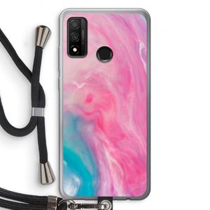 Roze explosie: Huawei P Smart (2020) Transparant Hoesje met koord