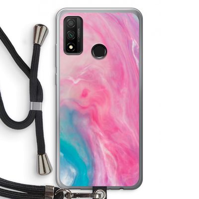Roze explosie: Huawei P Smart (2020) Transparant Hoesje met koord