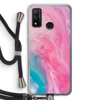 Roze explosie: Huawei P Smart (2020) Transparant Hoesje met koord Roze explosie: Huawei P Smart (2020) Transparant Hoesje met koord