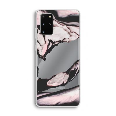 Roze stroom: Samsung Galaxy S20 Plus Transparant Hoesje