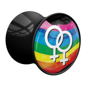 Double Flared Plug met Pride! Design Acryl Tunnels & Plugs