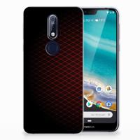 Nokia 7.1 | TPU bumper | Geruit Rood Nokia 7.1 | TPU bumper | Geruit Rood