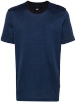 BOSS t-shirt à col contrastant - Bleu