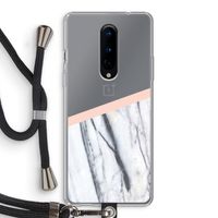 A touch of peach: OnePlus 8 Transparant Hoesje met koord
