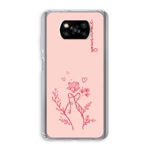 Giving Flowers: Xiaomi Poco X3 NFC Transparant Hoesje