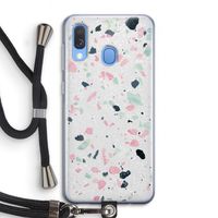 Terrazzo N°3: Samsung Galaxy A40 Transparant Hoesje met koord